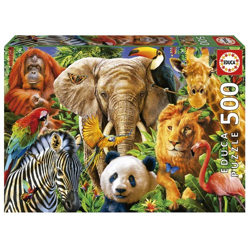 Puzzle 500 teile wildtiere - 500,