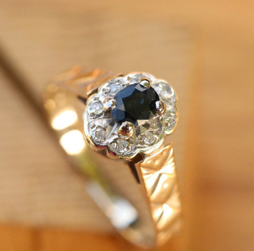 Ring massiv gelbgold - 9,