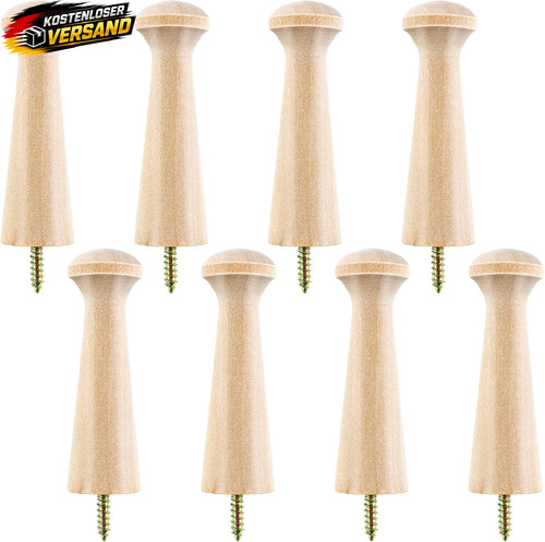 Stück wandhaken holz rund - holz,