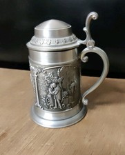 Zinn krug mit deckel und - krug,