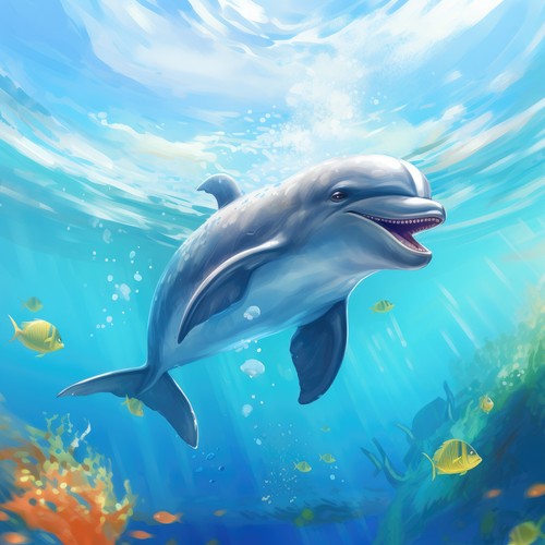 Deko bild delfin meer - deko,