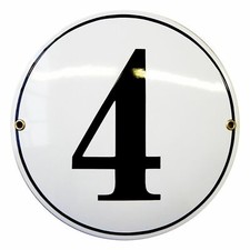 Emaille Hausnummernschild ⌀
