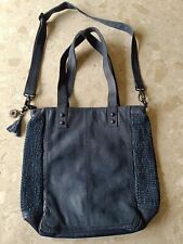 Handtasche Leder Marke Legend Dunkelblau Jeansblau