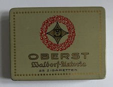 Alte Blechdose Waldorf Astoria "Oberst" Gold 25 Zigaretten Cigarettes Tin