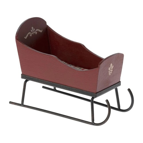Maileg schlitten rot maus - schlitten,, rot,