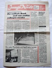 DDR Zeitung  JUNGE WELT - FDJ