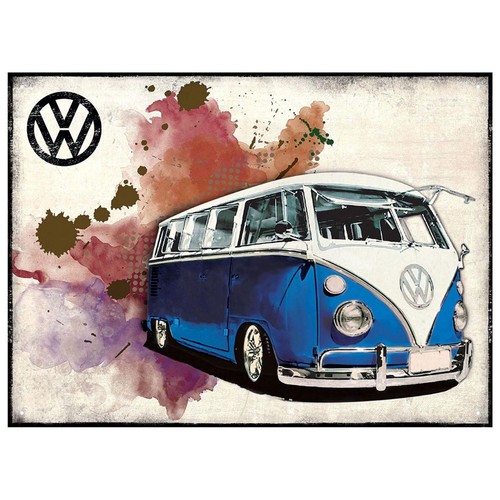 Blechschild grunge dark blue - blechschild, blue"