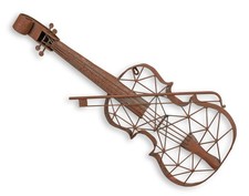 Wanddekoration Geige aus Eisen