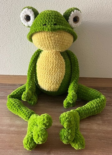 Süßer gehäkelter frosch - süßer,