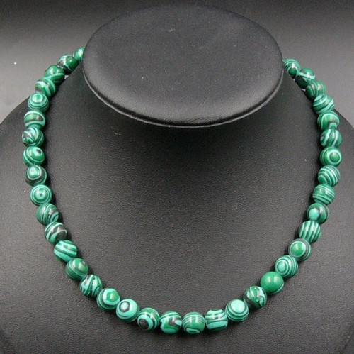 Malachit kette halskette damen - malachit-kette,