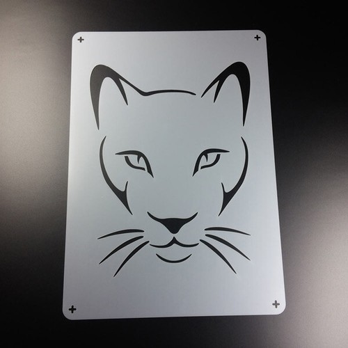 Schablone puma raubkatze - puma,