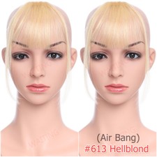 Remy Echthaar Pony Luft Bangs Clip In Human Haar Haarverlängerung Haarteil Blond