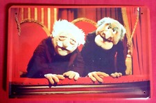 Blechschild 20x30 Muppets Waldorf & Statler auf dem Balkon Kult Szene Bar Kneipe
