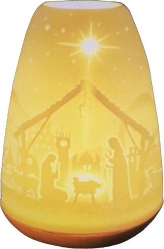 Windlicht porzellan krippe - windlicht,