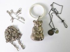 Drei Silberketten 835er Silber