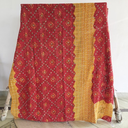 Twin quilt bettläufer - bettläufer, kantha