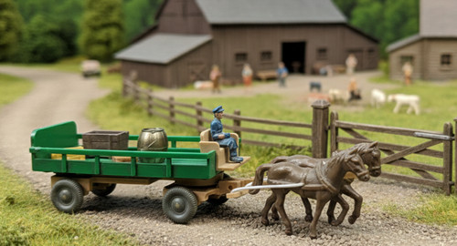 Wiking pferdewagen grün beige - wiking,