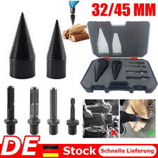 Holzspalter Bohrer Satz Bohrkegel Brennholz Spaltbohrer Bohrmaschine 45MM 32MM