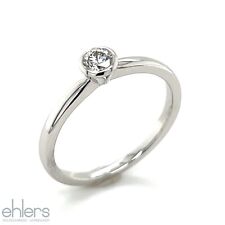 Brillantring 585 Weißgold 14kt Solitär Diamant Antrag NEUWARE 50% red. 501-44