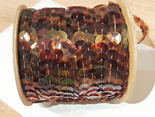 ab 3m- Paillettenband- braun