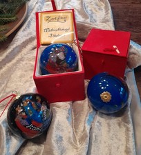 Weihnachtskugeln Niederthäler hof , Handbemalt 3 Stück