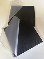 2 Stück Carbon Platte CFK 6 mm x 220 mm x 215 mm