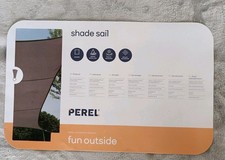 Sonnensegel Quadratisch Braun 5x5m - Sonnenschutz für Terrasse & Balkon