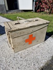 Dachbodenfund: Erste Hilfe Kiste US  Box Metallkiste Metallbox Transportbox 