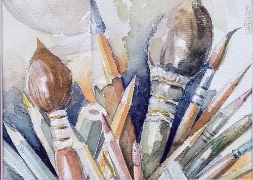 Original aquarell atelier - original,