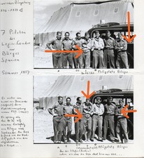 5 Fotos Luftwaffe Flugplatz Burgos Piloten Uniform Namen Legion C Spanien 1937