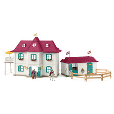 SCHLEICH Lakeside Pferdehof Wohnhaus mit Stall HorseClub Kinderspielzeug 42706