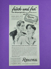 6. REXONA Seife Werbeanzeige Werbung Reklame 1953