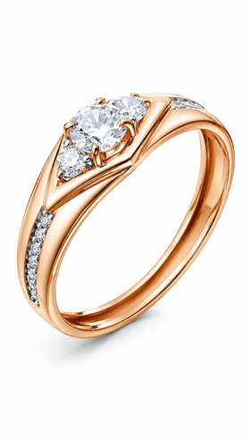 14k 585 rotgold ring - 585, r10-10169