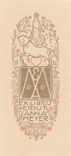 Exlibris bookplate klischee - exlibris,