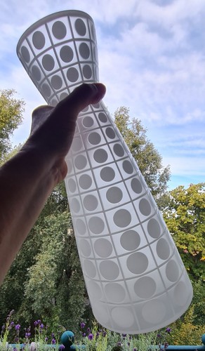 Vintage art xxl bodenvase - op-art,