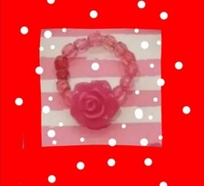 Rosa Rose Perlen Stretch Ring