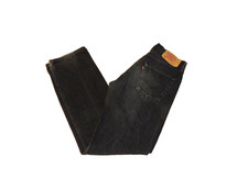 Levis 501 0185 W 34 L 34 schwarz 100% Baumwolle W 40 cm Lang 111 cm
