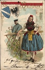 Präge Wappen Litho Gruß aus