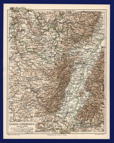 Elsass lothringen landkarte - lothringen,