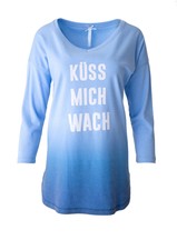 Küss mich wach blau Big Shirt