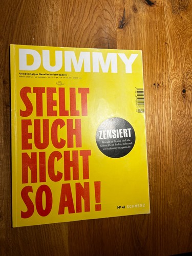 Dummy magazin schmerz - 41,