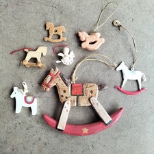 Schaukelpferdchen Pferde Weihnachtsdeco Anhänger