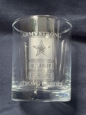 Glas US- Army Europe Whiskey Tumbler Army Strong Pasabahce