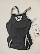 arena One Big Logo Badeanzug für Damen, Schnelltrocknende, Sportliche / 42