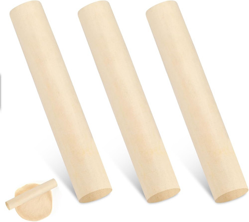 Stück teigroller buchenholz - 3,