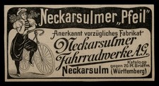 Alte Werbung Reklame 1898