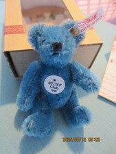 Steiff Club Gift 1998 Club-Geschenk Teddybär 7cm Mohair KFS mZertifikat wNEU OVP