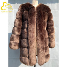 langer Kunstfellmantel langer