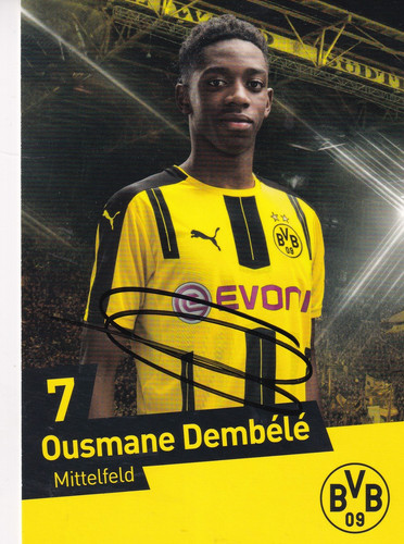 Autogramm ousmane dembele - -,