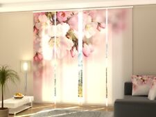 Fotogardine Blüten, Schiebegardine mit Motiv Flächenvorhang Fotodruck auf Maß